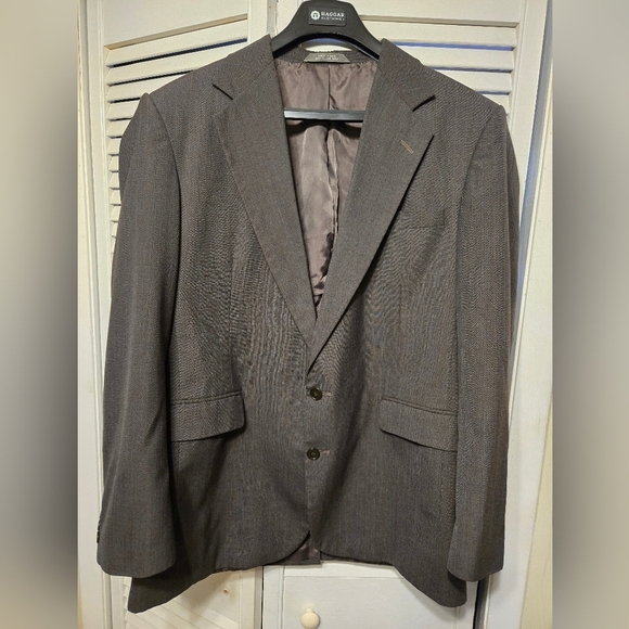 Haggar Imperial Brown Blazer 44L - Picture 1 of 5